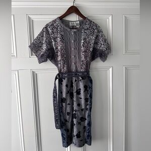 Byron Lars Bequile lace detail sheath dress- 8